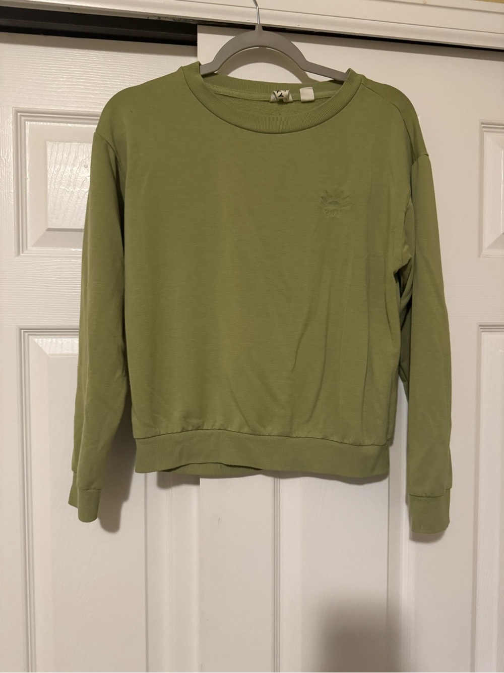 Roxy Women's Olive Green Crewneck Sweater